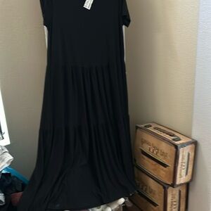 Cotton dress black xl